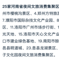 年底前完成！第二批河南省夜間文旅消費(fèi)集聚區(qū)等評選工作啟動