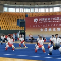 社會組·省直機(jī)關(guān)和中央駐豫單位組太極拳比賽在省體育場舉行